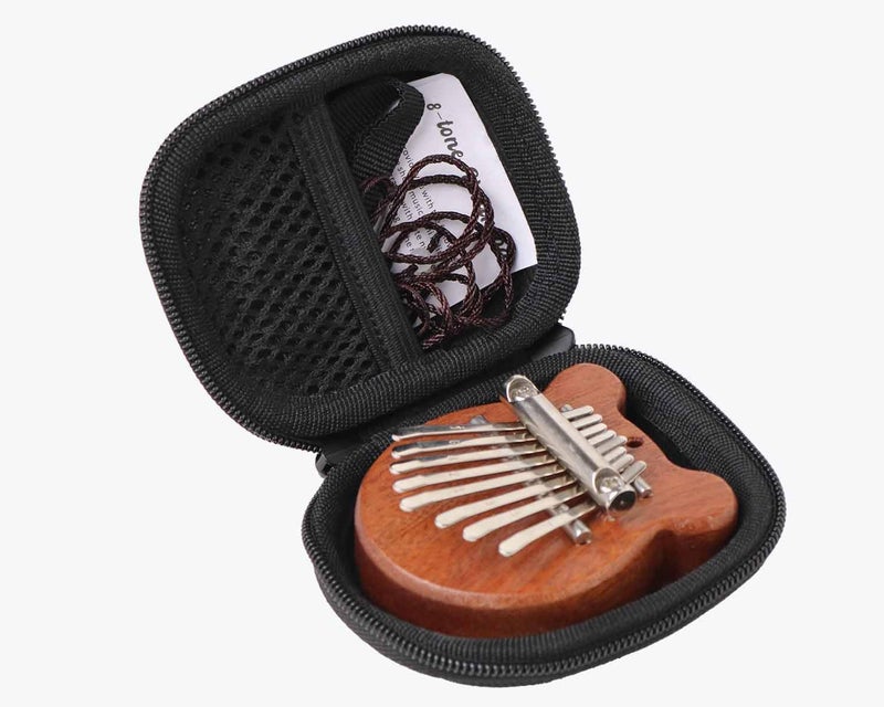 inDomit Kalimba Thumb Piano 8 Keys with Hard Protective Travel Case (Bear shaped） - Image 3